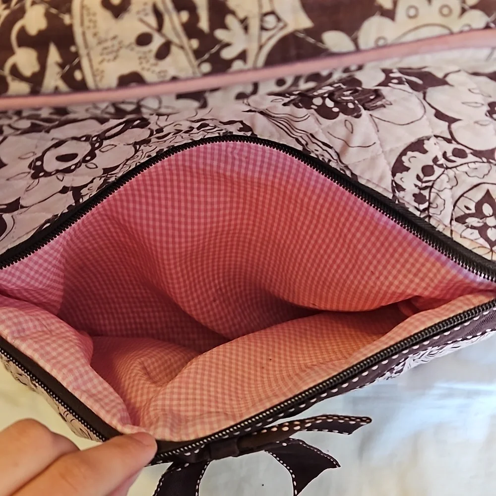Pink and Brown Paisley Backpack